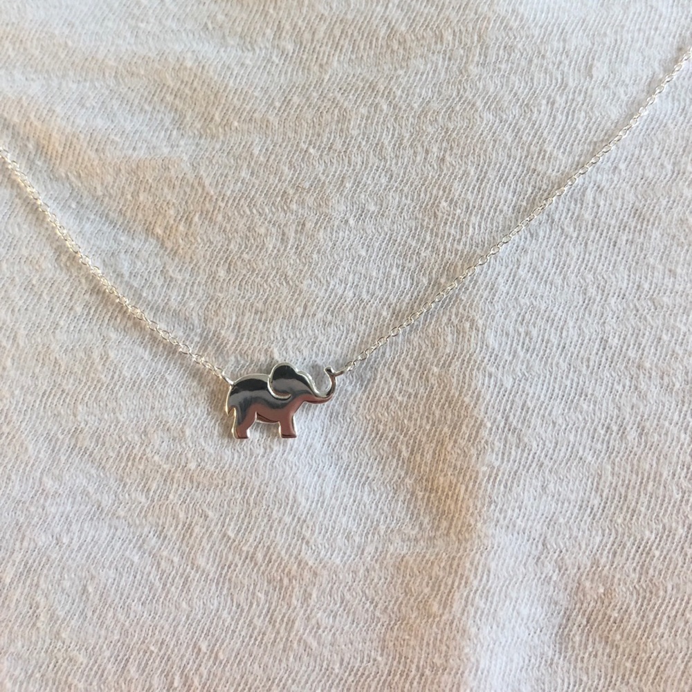 New Sterling Silver Elephant Necklace (Target)
